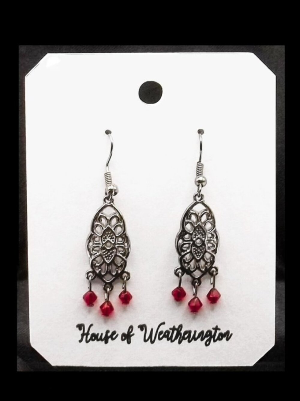 Handcrafted Vintage Inspired Beaded Chandelier Earrings
